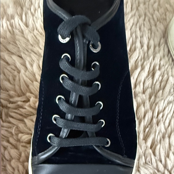 Lanvin Black and Navy Sneakers